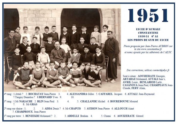 Une-Aumale-1950-51-6eA1-Gym-Jean-Pierre Audion