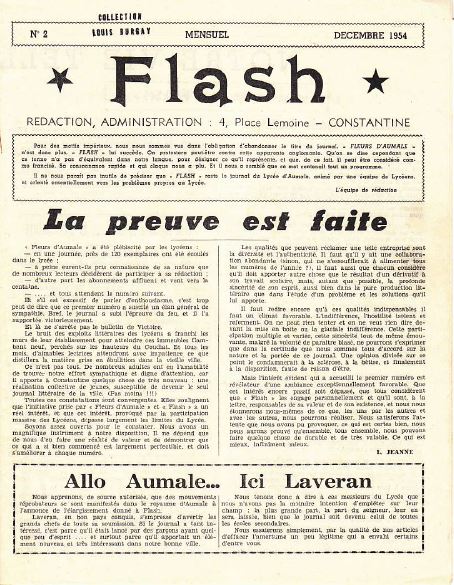 Une-Flash-n° 2-déc-1954-