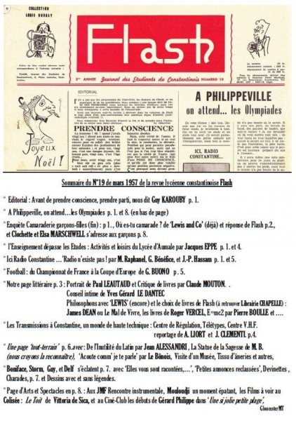 Sommaire-Flash-n°19-mars 1957