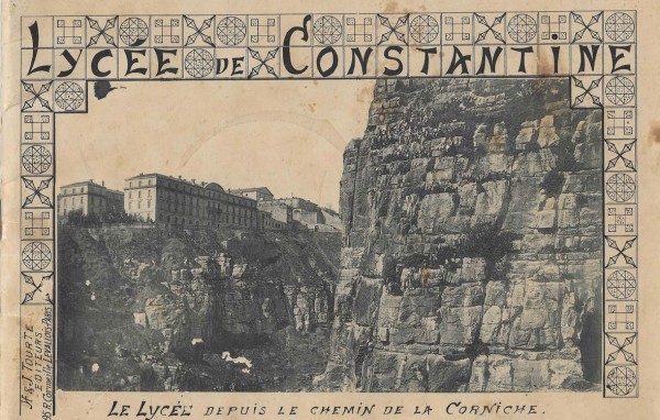 Album photos 1906-07 Lycée de Garçons Constantine couverture réduit